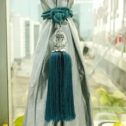 2 Pcs Rope Curtain Tassel Tie Backs Curtain Fringe Tiebacks Holdbacks Window Drapes Curtain Supplies Rope Room Accessories