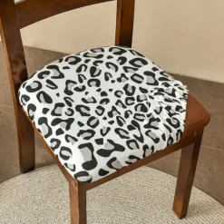 2 Pcs Seat Covers for Dining Room Stretch Seat Slipcover Removable Washable Upholstered Chair Cushion Slipcovers for Kitchen Office