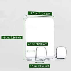 2 Pcs Self Adhesive Razor Holder Hooks Shower Hooks Suitable for Razor Bathroom Kitchen Storage Box Used for Razor Plug Towel (Transparent)