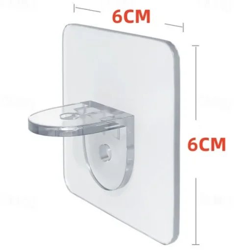 20 Pcs Self-Adhesive Shelf Bracket Pegs Plastic L Shaped Cabinet Bracket Supports, 60 x 60mm
