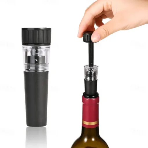 4 Pcs set Air Pump Wine Bottle Opener Air Pressure Vacuum Red Wine Stopper Beer Lid Opener Corkscrew Corks Out Tool Stainless Steel Pin