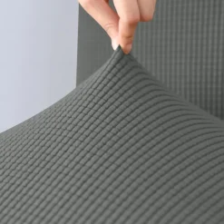 2 Pcs Stretch Bar Stool Cover Pub Counter Stool Chair Slipcover for Dining Room Cafe Furniture Burgundy Red Seat Cover Stretch Protectors Non Slip with Elastic Bottom