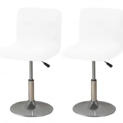 2 Pcs Stretch Bar Stool Cover Burgundy Grey Pub Counter Stool Chair Slipcover Square Swivel Barstool Chair Cover for Dining Room Cafe Non Slip with Elastic Bottom