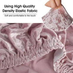 6 Pcs Stretch Dining Chair Covers, Burgundy XL/Oversized Spandex High Back Large Velvet Chair Cover Slipcover for Wedding Dining Room Kitchen Hotel Table Banquet