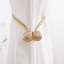 1 Pcs Tiebacks Curtain Accessories Window Treatments 1 Piece Simple Style Magnetic Curtain Buckle Rope Decorative Draperies Holdback
