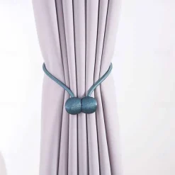 1 Pcs Tiebacks Curtain Accessories Window Treatments 1 Piece Simple Style Magnetic Curtain Buckle Rope Decorative Draperies Holdback