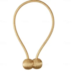 1 Pcs Tiebacks Curtain Accessories Window Treatments 1 Piece Simple Style Magnetic Curtain Buckle Rope Decorative Draperies Holdback