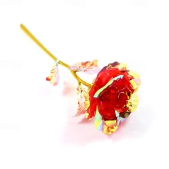 30 PCS Valentine's Day Crystal Rose Gifts, Colorful Artificial Forever Roses, Romantic Eternal Flowers for Girlfriend, Wife, Mom, Women - Perfect for Valentine's Day, Mother's Day, Birthday, Anniversary, and Wedding Decorations
