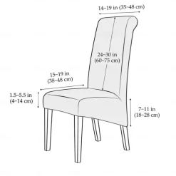 2 Pcs Velvet Dining Chair Cover Burgundy Stretch Chair Seat Slipcover Spandex with High Back Elastic Bottom Protector for Dining Wedding Ceremony Washable