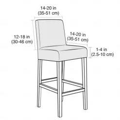 2 Pcs Water Repellent Bar Stool Cover Burgundy Stretch Counter Stool Pub Chair Slipcover Cafe Barstool Cover for Patio Outdoor Bar Restrant Wedding with Elastic Bottom