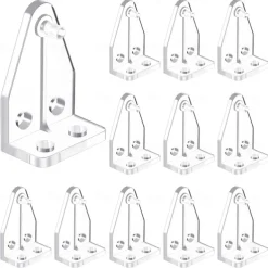 12 Pieces 1 Inch Hold Down Brackets Clear Plastic Hooks Blind Holder Replacements for 1 Inch Mini Horizontal Blinds Shades Windows Doors