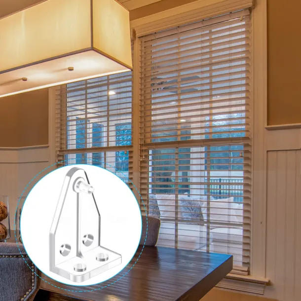12 Pieces 1 Inch Hold Down Brackets Clear Plastic Hooks Blind Holder Replacements for 1 Inch Mini Horizontal Blinds Shades Windows Doors