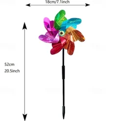 2 Pieces Bird Repeller Windmill Spinner DIY Birds Deterrent Silver Pinwheels for Outdoor Garden Lawn Yard Decoration