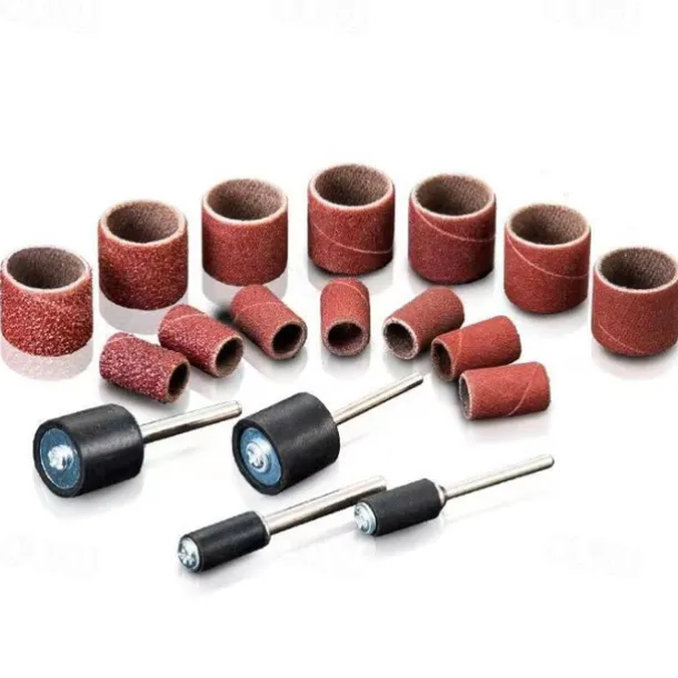307 Pieces Drum Sander Set Sanding Drum Kit 300 Pieces Sanding Band Sleeves (80 /120 /240 ) + 6 Pieces Drum Mandrels for Dremel Rotary Tool (2.35Mm/3.17Mm)+ 1 Combination Wrench