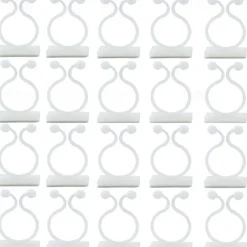 20 Pieces Invisible Wall Rattan Clamp Plant Climbing Wall Self-Adhesive Fixator Vine Buckle Hook Rattan Fixed Clip Bracket Plant Stent Support