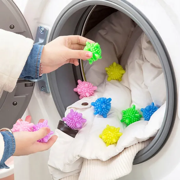 5 Pieces Reusable Anti-Winding Lint Hair Catcher Solid Scrubbing Washing Ball Laundry Balls for Washing Machine