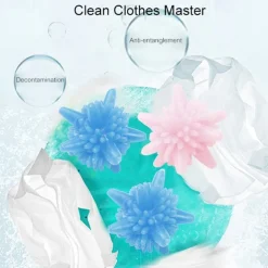 5 Pieces Reusable Anti-Winding Lint Hair Catcher Solid Scrubbing Washing Ball Laundry Balls for Washing Machine