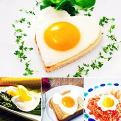 5 Pieces Set Fried Egg Mold Pancake Rings Shaped Omelette Mold Mould Frying Egg Cooking Tools Kitchen Supplies Accessories Gadget