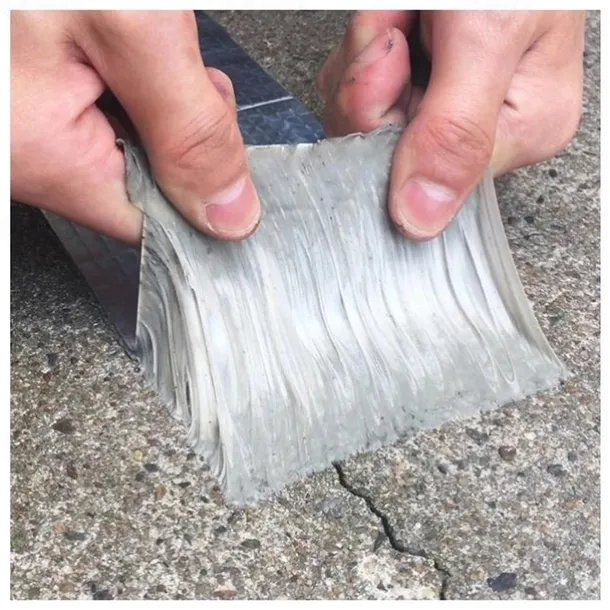 1 Roll Waterproof Tape High Temperature Resistance Aluminum Foil Thicken Butyl Tape Wall Pool Roof Crack Duct Repair Sealed Self Tape