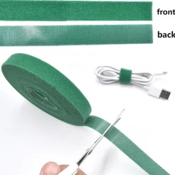 3 Rolls Plant Bandage Velcro Tie Adjustable Plant Support Reusable Fastener Tape For Home Garden Accessories