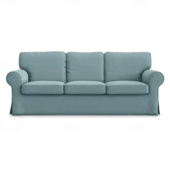 3 Seat Sofa Cover, 100 Cotton Couch Cover with 3 Cushion Cover and 3 Backrest Cover, Slipcover Washable Furniture Protector LITB PRIME cover Ektcover