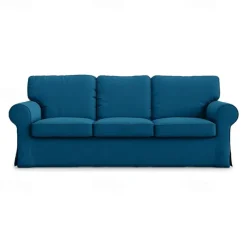 3 Seat Sofa Cover, 100 Cotton Couch Cover with 3 Cushion Cover and 3 Backrest Cover, Slipcover Washable Furniture Protector LITB PRIME cover Ektcover