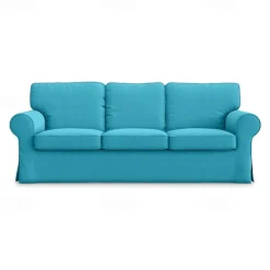 3 Seat Sofa Cover, 100 Cotton Couch Cover with 3 Cushion Cover and 3 Backrest Cover, Slipcover Washable Furniture Protector LITB PRIME cover Ektcover