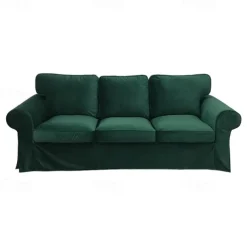 3 Seat Sofa Cover, 100 Cotton Couch Cover with 3 Cushion Cover and 3 Backrest Cover, Slipcover Washable Furniture Protector LITB PRIME cover Ektcover