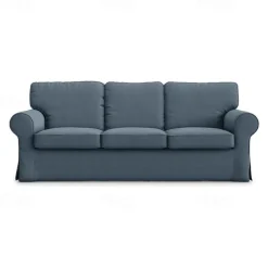 3 Seat Sofa Cover, 100 Cotton Couch Cover with 3 Cushion Cover and 3 Backrest Cover, Slipcover Washable Furniture Protector LITB PRIME cover Ektcover