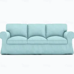 3 Seat Sofa Cover, 100 Cotton Couch Cover with 3 Cushion Cover and 3 Backrest Cover, Slipcover Washable Furniture Protector LITB PRIME cover Ektcover