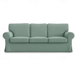 3 Seat Sofa Cover, 100 Cotton Couch Cover with 3 Cushion Cover and 3 Backrest Cover, Slipcover Washable Furniture Protector LITB PRIME cover Ektcover