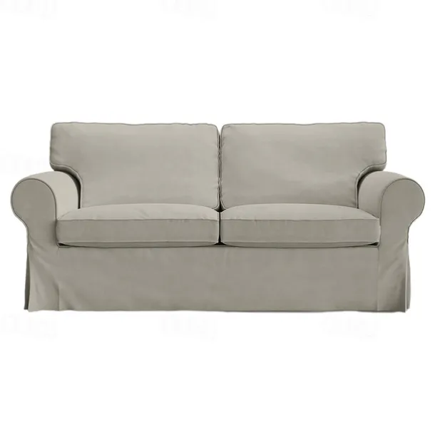 2 Seat Sofa Cover or 2 Seat Sofa Bed Cover with Cushion Covers and Backrest Covers For Ektorp Couch Slipcover Washable Furniture Protector LITB PRIME cover Ektcover