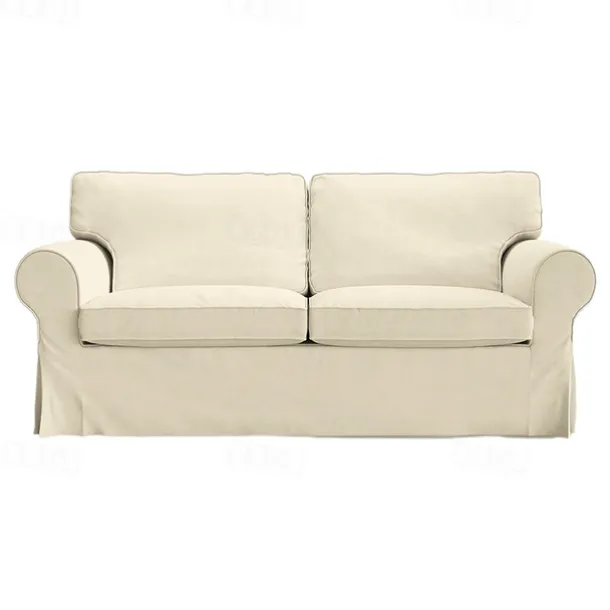 2 Seat Sofa Cover or 2 Seat Sofa Bed Cover with Cushion Covers and Backrest Covers For Ektorp Couch Slipcover Washable Furniture Protector LITB PRIME cover Ektcover