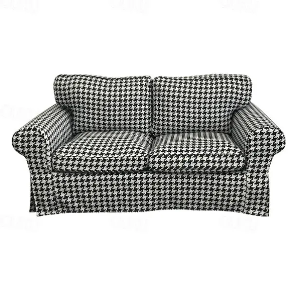 2 Seat Sofa Cover or 2 Seat Sofa Bed Cover with Cushion Covers and Backrest Covers For Ektorp Couch Slipcover Washable Furniture Protector LITB PRIME cover Ektcover