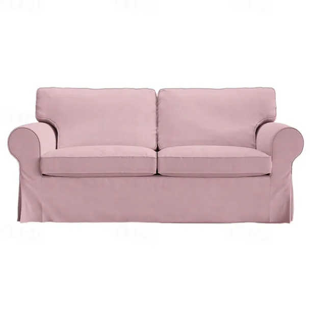 2 Seat Sofa Cover or 2 Seat Sofa Bed Cover with Cushion Covers and Backrest Covers For Ektorp Couch Slipcover Washable Furniture Protector LITB PRIME cover Ektcover