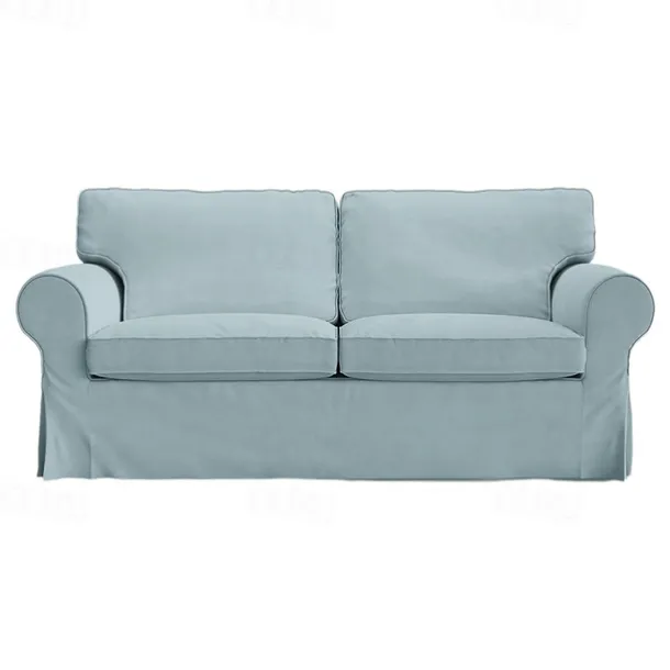2 Seat Sofa Cover or 2 Seat Sofa Bed Cover with Cushion Covers and Backrest Covers For Ektorp Couch Slipcover Washable Furniture Protector LITB PRIME cover Ektcover