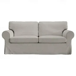 2 Seat Sofa Cover or 2 Seat Sofa Bed Cover with Cushion Covers and Backrest Covers For Ektorp Couch Slipcover Washable Furniture Protector LITB PRIME cover Ektcover