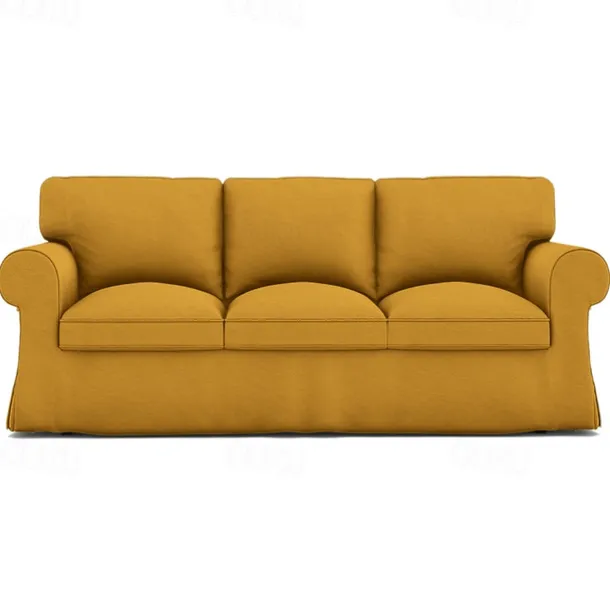 3 Seater Sofa Cover, Cotton Couch Cover with 3 Cushion Cover and 3 Backrest Cover For Ektorp Slipcover Washable Furniture Protector LITB PRIME cover Ektcover