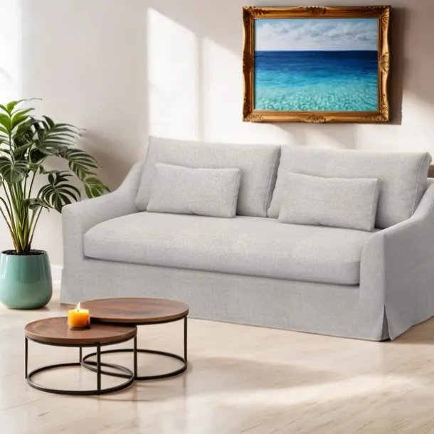 3 Seater Sofa Cover Solid Color Slipcovers FARcover LITB PRIME cover