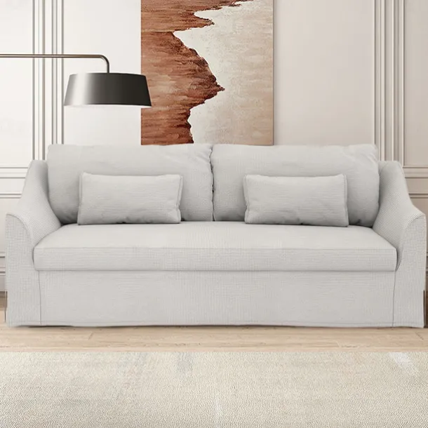 3 Seater Sofa Cover Solid Color Slipcovers FARcover LITB PRIME cover