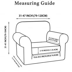 1 Seater Sofa Cover Stylish and Durable Slipcover Perfect for Protecting Your Furniture and Enhancing Your Living Room Decor Ideal for Small Spaces