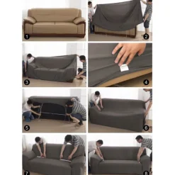 3 Seater Stretch Recliner Covers Couch Slipcover Reclining Cover Floral with Elastic Loop, Anti-cat Scratch Furniture Protector for Kids, Pets, Dogs, Cats