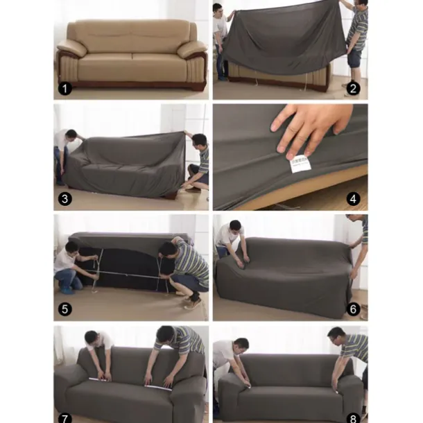 3 Seater Stretch Recliner Covers Couch Slipcover Reclining Cover Floral with Elastic Loop, Anti-cat Scratch Furniture Protector for Kids, Pets, Dogs, Cats