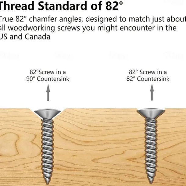 1 Set, Countersink Drill Bit Set, 6pcs Free Replaceable HSS Drill Bits For Wood Quick-Change Chamfered Adjustable Drilling Tool Kit On Pilot Counter Sink Holes For Woodworking