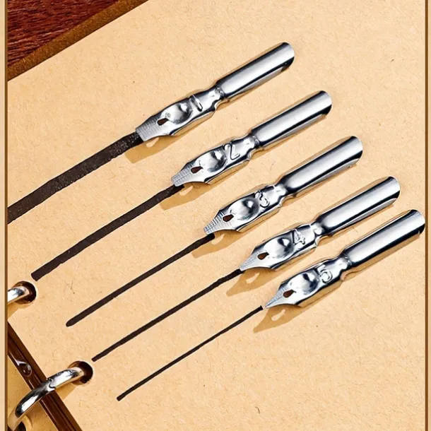 1 Set Gift Box Quill Pen Calligraphy Pen And Ink Pen Set Antique Writing Quilting Ink Dip Pen Mechanical Gear Steampunk Dip Pen For Drawing Signing And Vintage Decoration