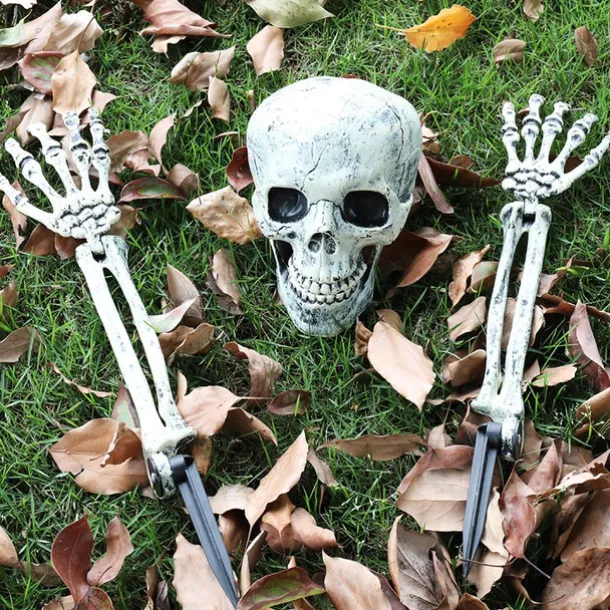 1 set Halloween Decorations Halloween Entertaining, Holiday Decorations Party Garden Wedding Decoration 13.5X18.5/9.5X37 cm Halloween Skeleton Decoration