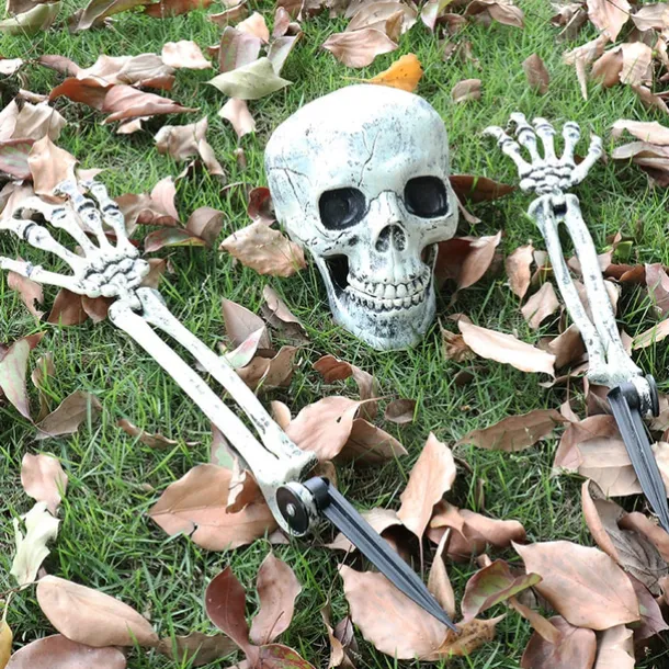 1 set Halloween Decorations Halloween Entertaining, Holiday Decorations Party Garden Wedding Decoration 13.5X18.5/9.5X37 cm Halloween Skeleton Decoration