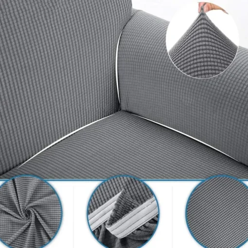 1 Set of 4 Pieces Stretch Reclining Couch Covers Burgundy Jacquard Spandex Recliner Couch Covers Recliner Chair Cover Form Fitted Non Slip Reclining Slipcovers for Standard Large Recliner,Chivas Sofa