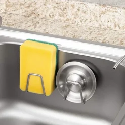 304 Sink Sponge Rack Drain Storage Shelf Stainless Steel Kitchen Wire Ball Rag Organizer Holder Kitchen storage rack