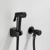 304 Stainless Steel ABS Hand-held Bidet Simple Black Shower Sprayer Wash Butt Hand Wash Black Toilet Companion Spray Gun